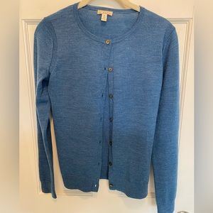 Women’s Gap Merino Wool blue cardigan size small